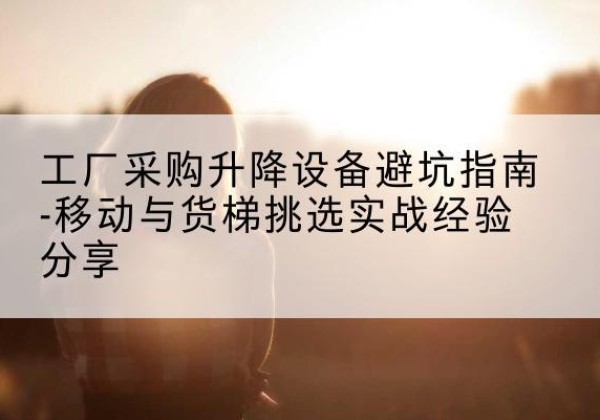 安徽移动式升降机怎么选-工厂采购升降设备避坑指南-移动与货梯挑选实战经验分享